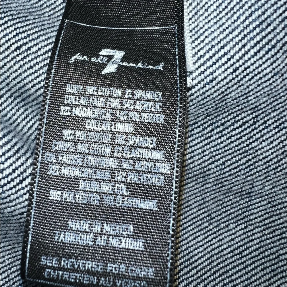 7 For All Mankind Women's Denim Jacket - Picture 4 of 6